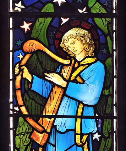 Detail of the East Window, St James Church, Staveley, Cumbria