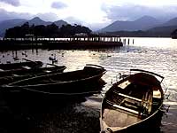 The landing stages at Keswick. (Derwentwater)
