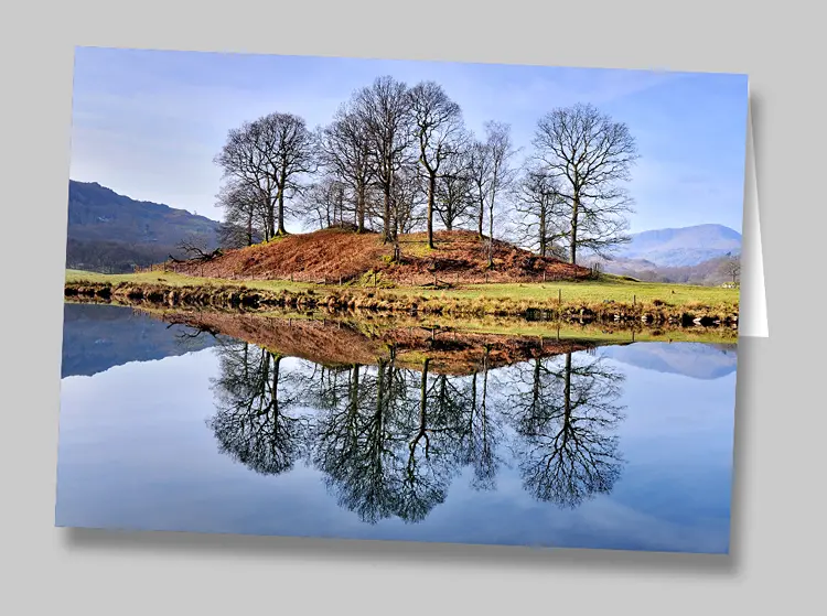 A greeting card of the River Brathay, The Lake District