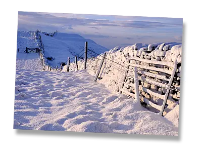 A Cumbrian Winter - The Helm, near Kendal, Cumbria - Click to view or buy this customisable greeting card